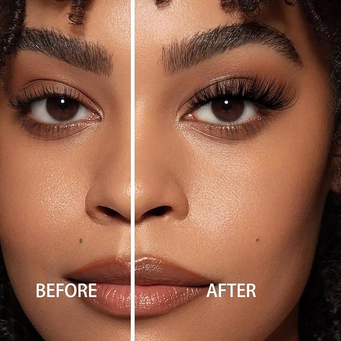 Lashes Clear Band Fox Eye Lashes 3D Volume Faux Mink Eyelashes Wispy False Eyelashes Strips 7 Pairs by Kiromiro-Velvo Beauty