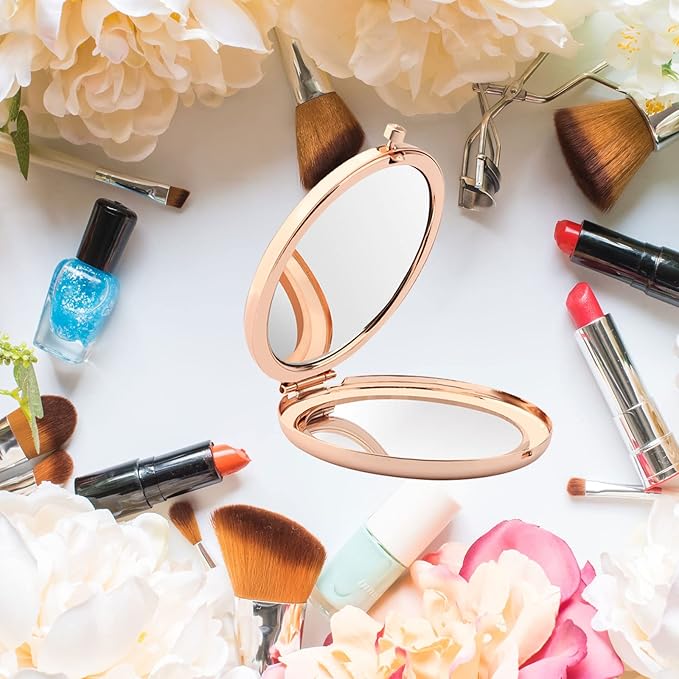 MYOSPARK Twilight Movie Compact Makeup Mirror Edward and Bella Fans Gift Vampire Fans Gift Movie Inspired Gift Fandom Gift (Twilight AMirror)-Velvo Beauty