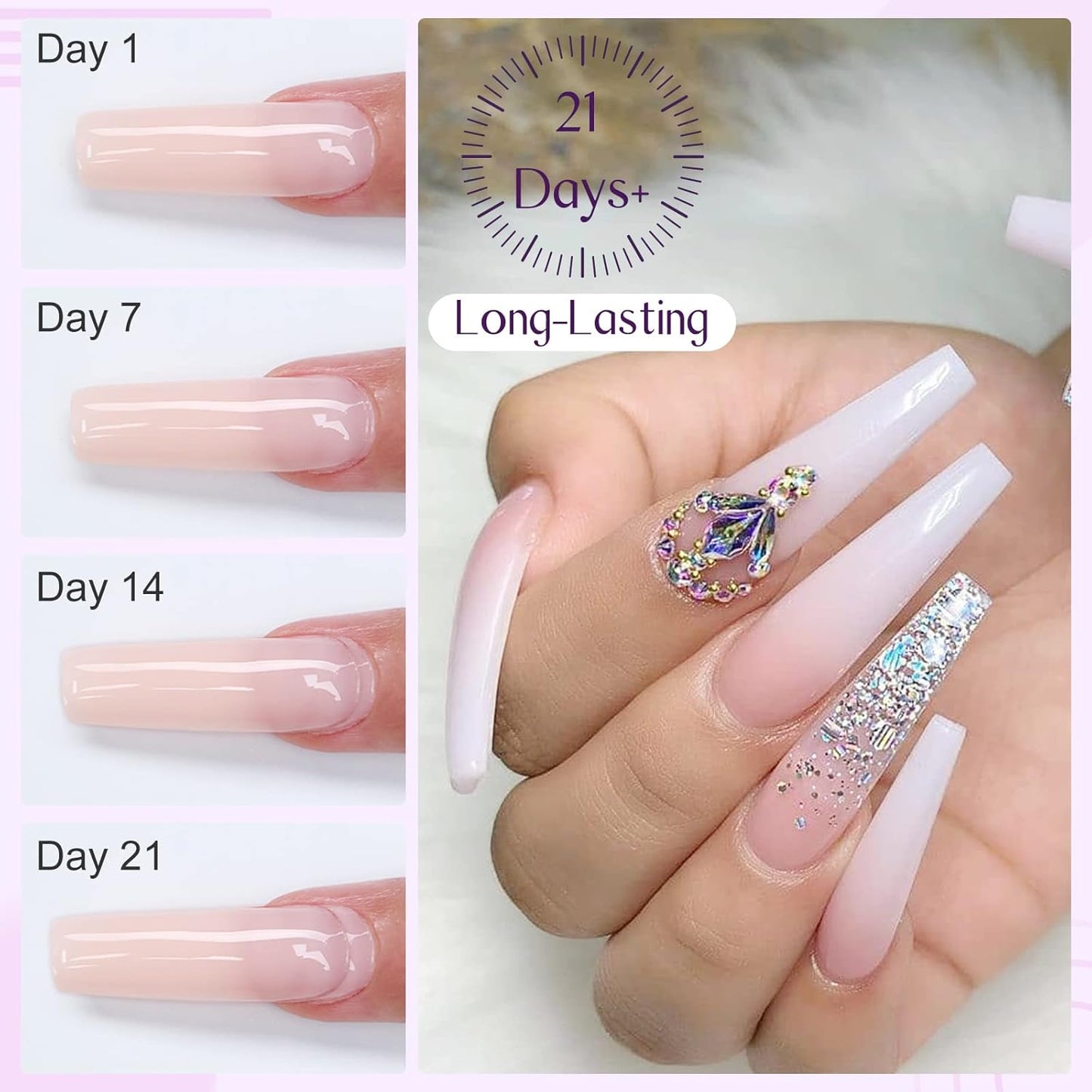 SAVILAND 100 g Builder Nail Gel U V - 3.5 oz Nude Color Hard Gel for Nails High-Capacity for Nail Extension Enhancement Strengthen U V Gel LED Repair Carving DIY Nail Art Manicure Set-Velvo Beauty