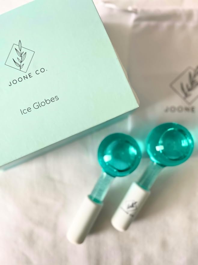 Ice Globes for Face - 2 Pack Cryo Globes for Face, Neck, & Eyes - Skin Care Tools for Dark Circles, Wrinkles, & Collagen Production - Facial Globes for Daily Beauty Routines-Velvo Beauty