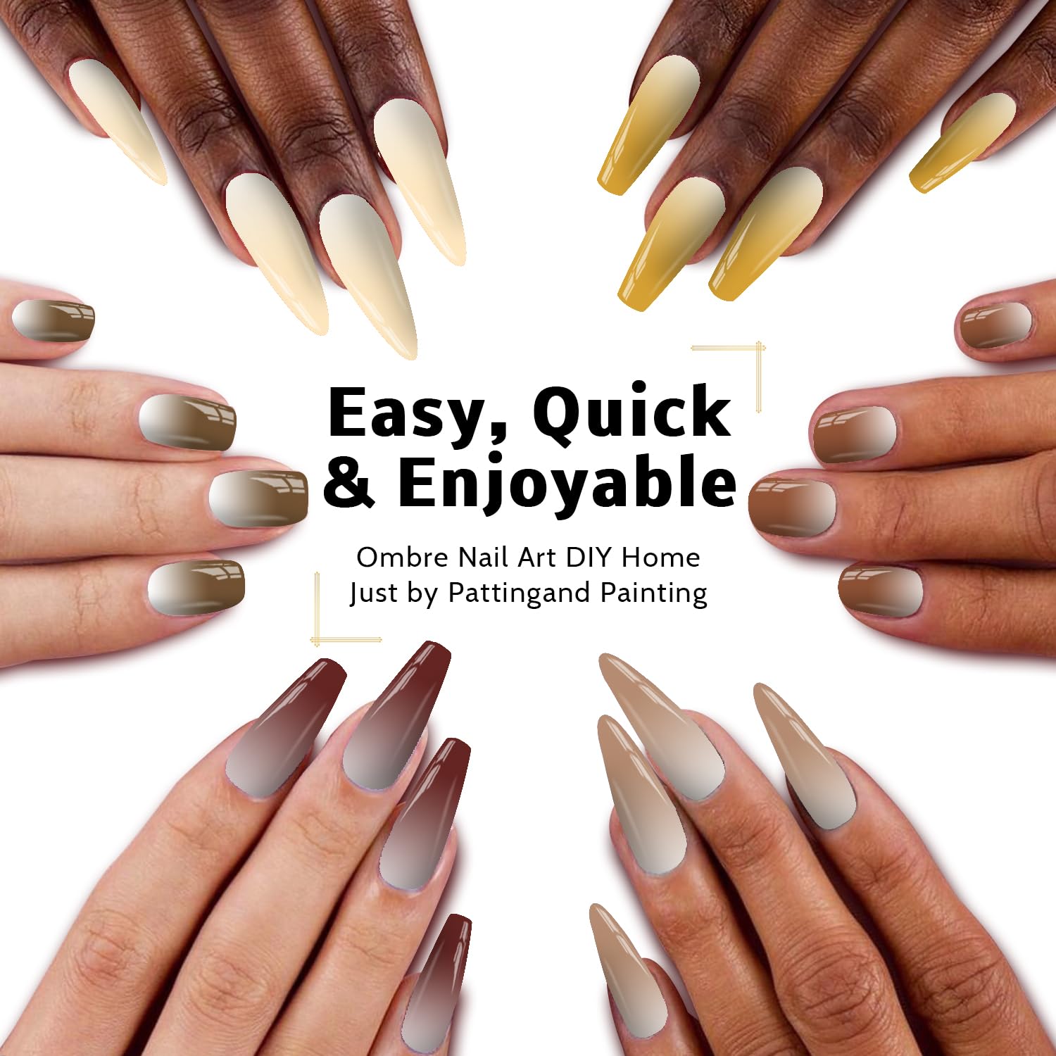 Sponge Pat Paint Nail Gel & Tools Kit, 9 Colors Ombre Nails Gradient Gel Nail Blush Blooming Aura Nails Drawing Stripper Floral Painting Nail Art, No Wipe, UV/LED Curing (9 Colors Set B)-Velvo Beauty