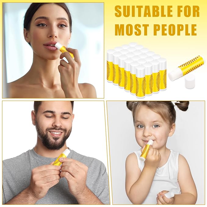 Demissle 24 Pcs Sports Team Gifts Sports Lip Balm Sports Party Favors Sports Theme Lipstick for Team Gifts(Softball)-Velvo Beauty