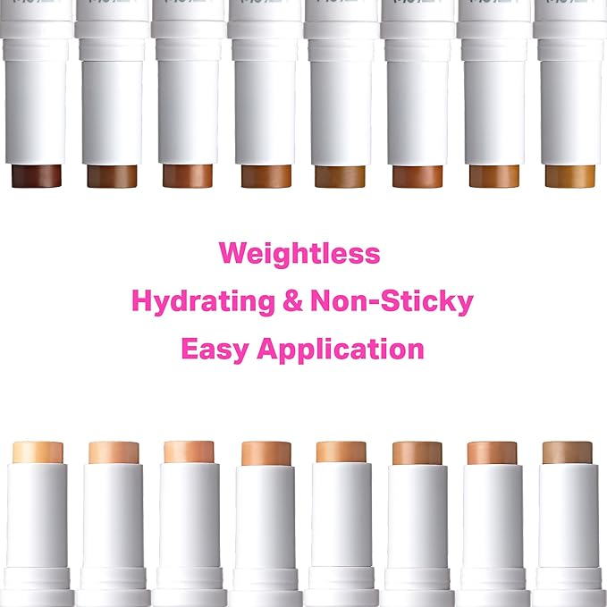 Ruby Kisses Natural Full Coverage 3-In-1 Stick Foundation. Easy to Apply, Hydrating, Lightweight, Long Lasting, Concealer and Contour Stick for Face Makeup (Golden Beige)-Velvo Beauty