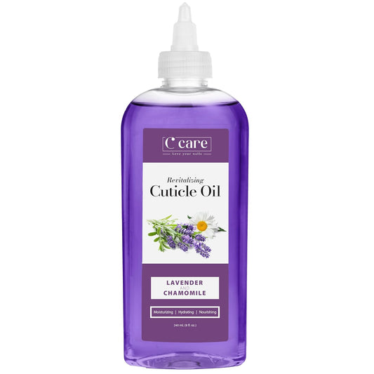 C CARE Lavender and chamomile Cuticle Oil For Nails - Repairs Cuticles Overnight - Moisturizes and Strengthens Nails and Cuticles - 8oz-Velvo Beauty