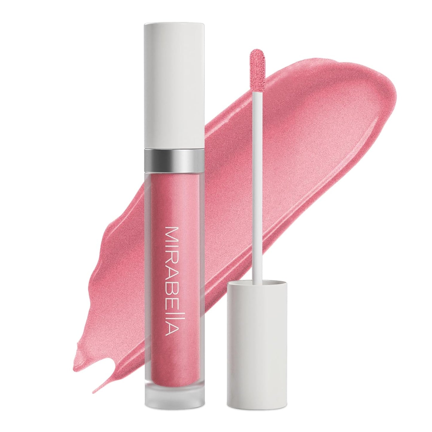 Mirabella Luxe Advanced Lip Gloss, Hydrating Non-Sticky High-Shine Lip Gloss for Women, Infused with Vitamin E & Jojoba Oil, Long-Lasting & Cruelty-Free - Posh (Rosy Pink)-Velvo Beauty