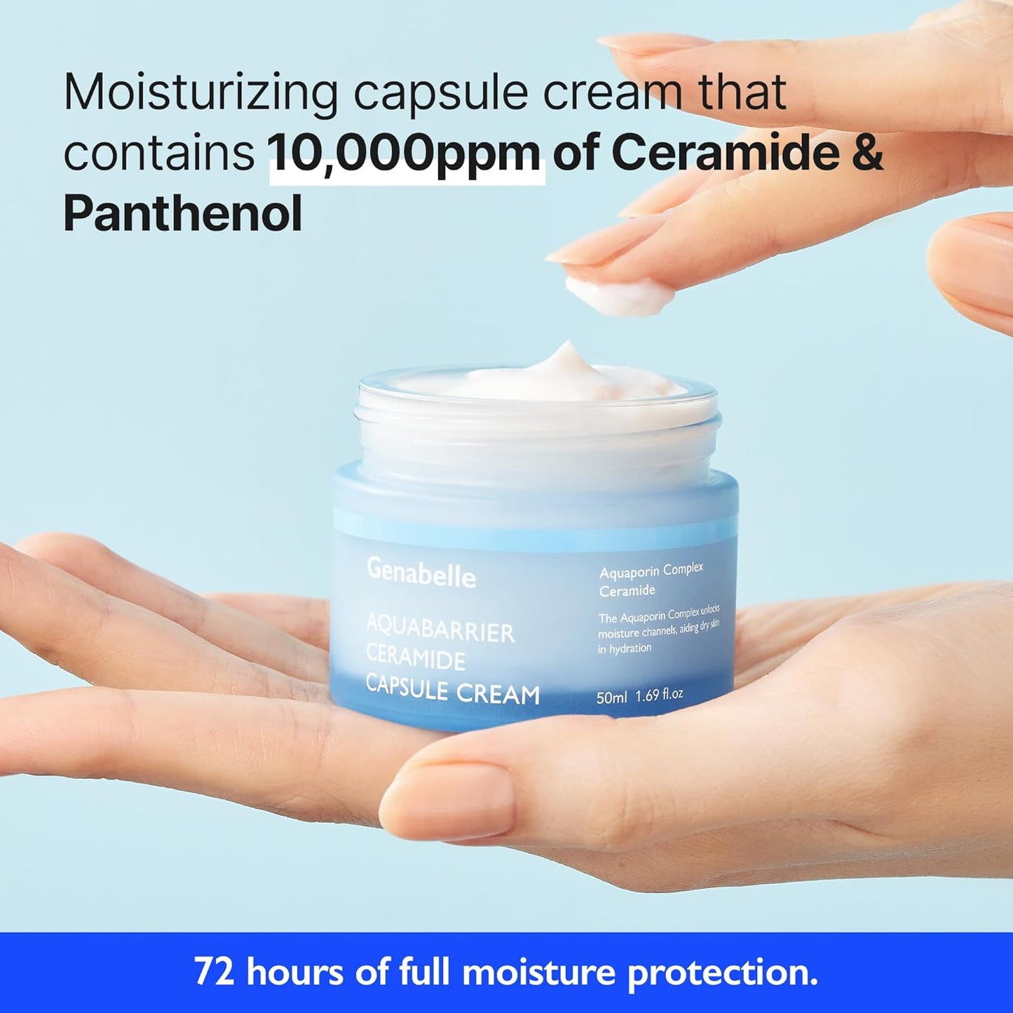 Revitalize & Nourish: Aquabarrier Ceramide Capsule Cream - Intensive Hydration & Skin Barrier Repair | 72-Hour Moisture Lock, Dermatologist Tested, 1.69 fl Oz-Velvo Beauty