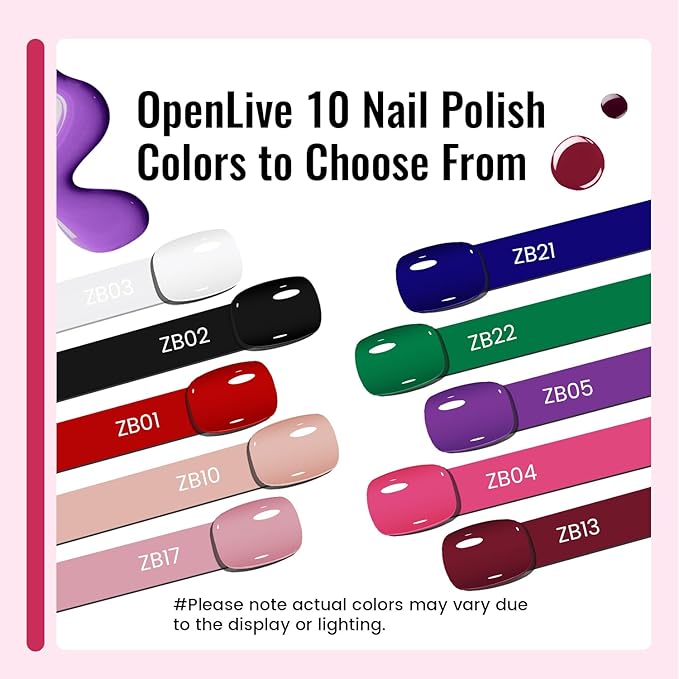 12 PCS Nail Polish Set With 10 Colour Combo, 2 PCS Base And Top Coat,Fast Drying Nail Polish For Home DIY And Beginners.-Velvo Beauty
