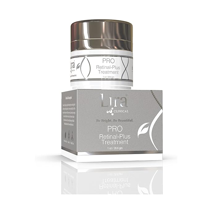 Lira Clinical PRO Retinal-Plus Treatment - Retinol Cream with Hyaluronic Acid, Salicylic Acid & Vitamin C - Helps Reduces Fine Lines & Wrinkles - All Skin Types - 1 fl oz-Velvo Beauty