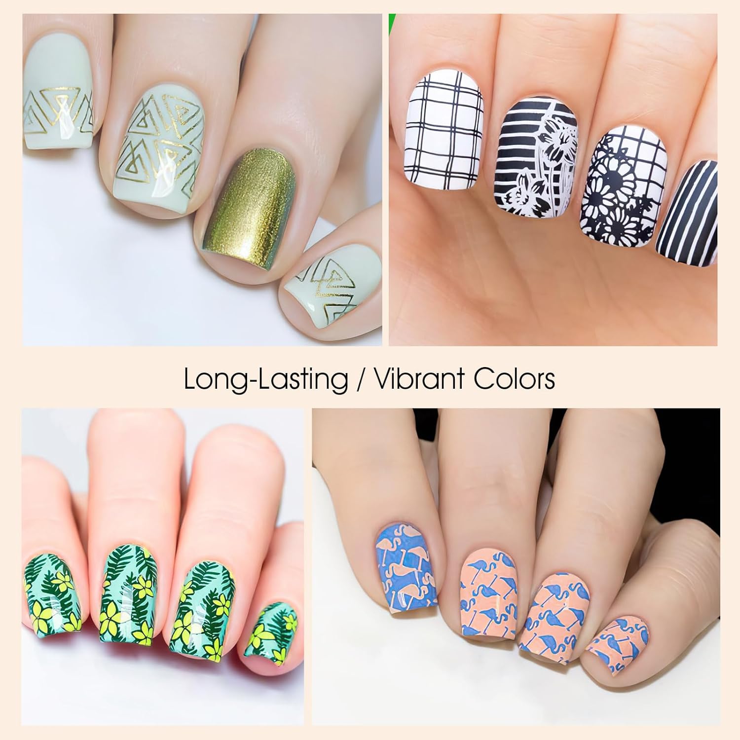 8 Colors Nail Stamping Polish Gels for Nail Stamp Print Polish Stamper DIY Nail Art Stamping Manicure-Velvo Beauty