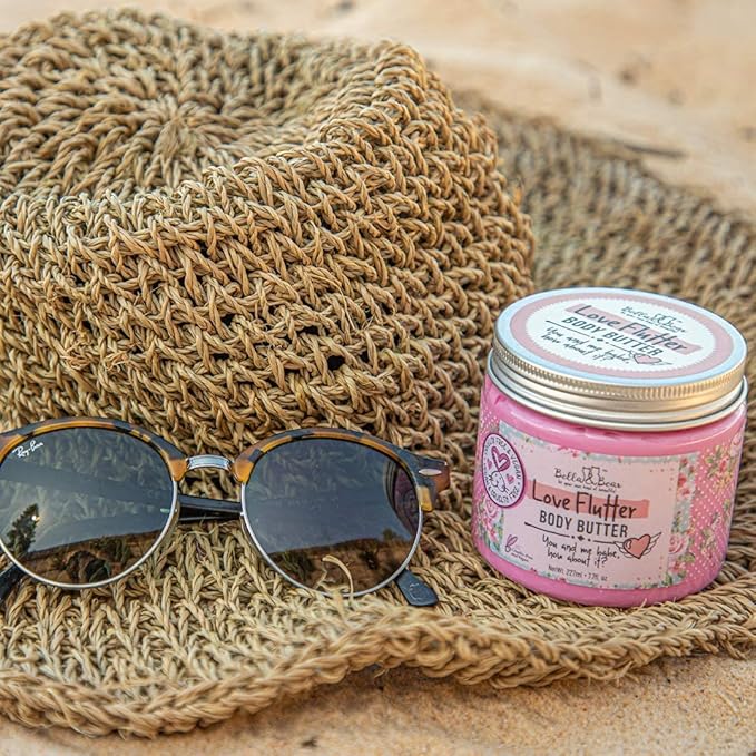 Bella and Bear Love Flutter Body Butter, Hydrating Formula, Soften & Prevent Scars, Stretch Mark Cream, 6.7oz-Velvo Beauty