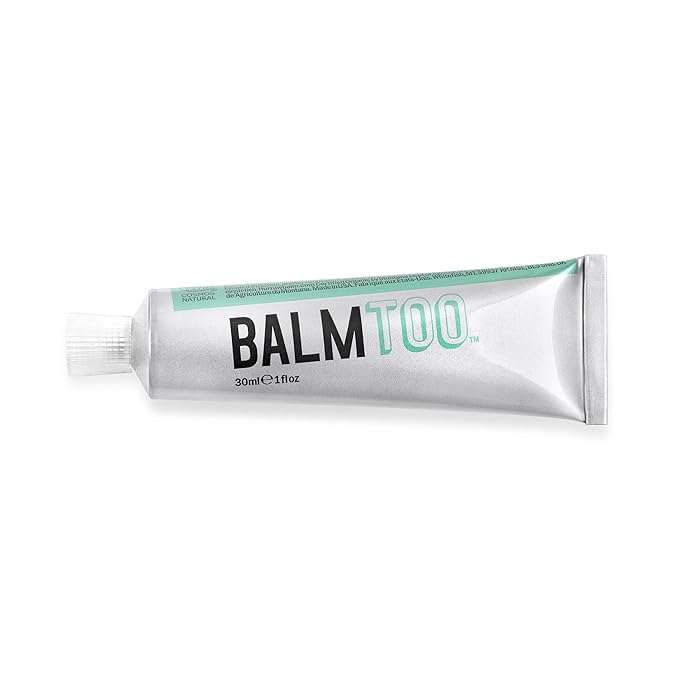 Hurraw! Balmtoo Squeezable Balm, Jasmine Vanilla: Thick, ultra-moisturizing. Anywhere application. Body, face, lips, neck, fingers, toes. 1 tube = 7 sticks of lip balm. Natural, Organic. Made in USA-Velvo Beauty