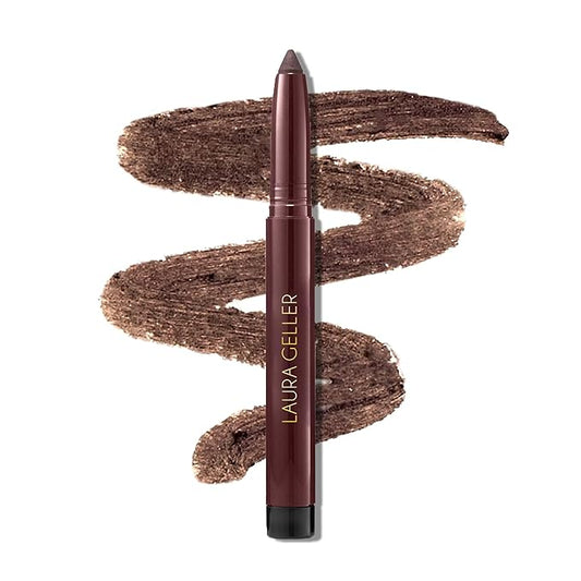 LAURA GELLER NEW YORK Kajal Longwear Kohl Eyeliner Pencil with Caffeine, Smooth & Blendable Makeup, Smokey Quartz-Velvo Beauty