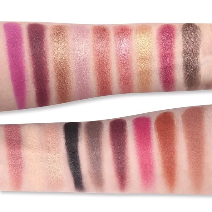 UCANBE Professional 18 Colors Eyeshadow Makeup Palette, High Pigmented 10 Matte + 7 Shimmer + 1 Metallic Glitter, Velvety Creamy Blendable Long Lasting Eye Shadow Pallets Makeup Set Kit-Velvo Beauty