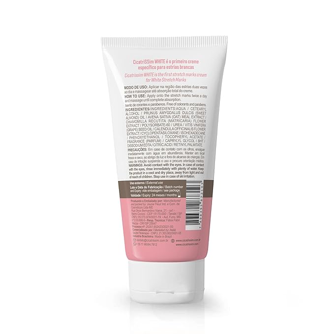Cicatrissim White Stretch Mark Fade and Removal Cream - Innovative Formula With Pure and Powerful Natural Ingredients From Brazilian Flora - For All Skin Types.-Velvo Beauty
