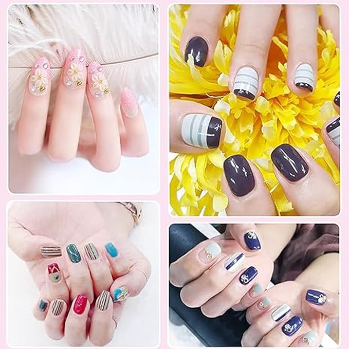 Nail Art Tools 22-piece Set, Resin Nail Art Palette, 2-way Acrylic Silicone Engraving Pen Dotting Pen Tools Nail Art Kit for Nail Art DIY Home Salon Makeup Display Board, pink-Velvo Beauty