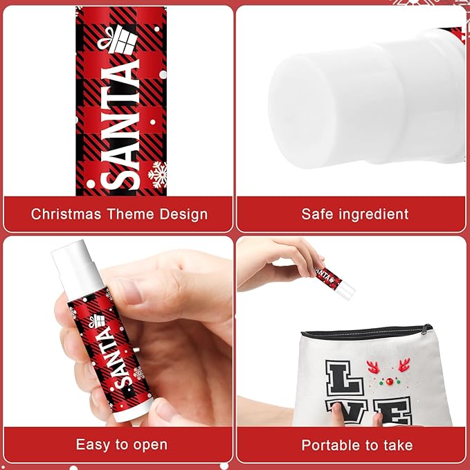 Sosation 80 Pcs Christmas Flavored Lip Balm Bulk Holiday Christmas Stocking Gift Set Celebrate Lip Balm Stick Beauty Lip Care-Velvo Beauty