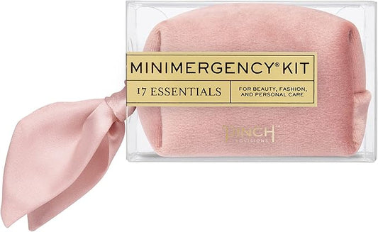 Pinch Provisions Velvet Minimergency Kit, for Her, Includes 17 Must-Have Emergency Essential Items, Compact, Multi-Functional Pouch, Gift for Parties and Birthdays-Velvo Beauty