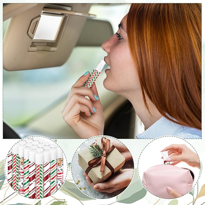 24 Pcs Bible verse Lip Balm Moisturizing 0.07 oz Lip Care Product Bulk Christian Gift with Inspirational Scripture for Women Faith Religious Happy Moment Praise Friend Teacher Worker Employee-Velvo Beauty