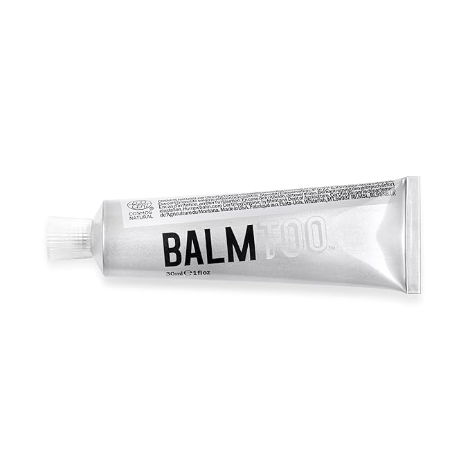 Hurraw! Balmtoo Squeezable Balm, Unscented: Thick and ultra-moisturizing for anywhere application. Body, face, lips, neck, fingers, toes. 1 tube = 7 sticks of lip balm. Natural, Organic. Made in USA-Velvo Beauty