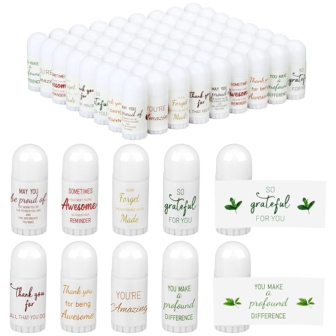 72 Pcs Mini Lip Balm Bulk Gift, 8 Assorted Flavors, Moisturizing for All Skin Types-Velvo Beauty