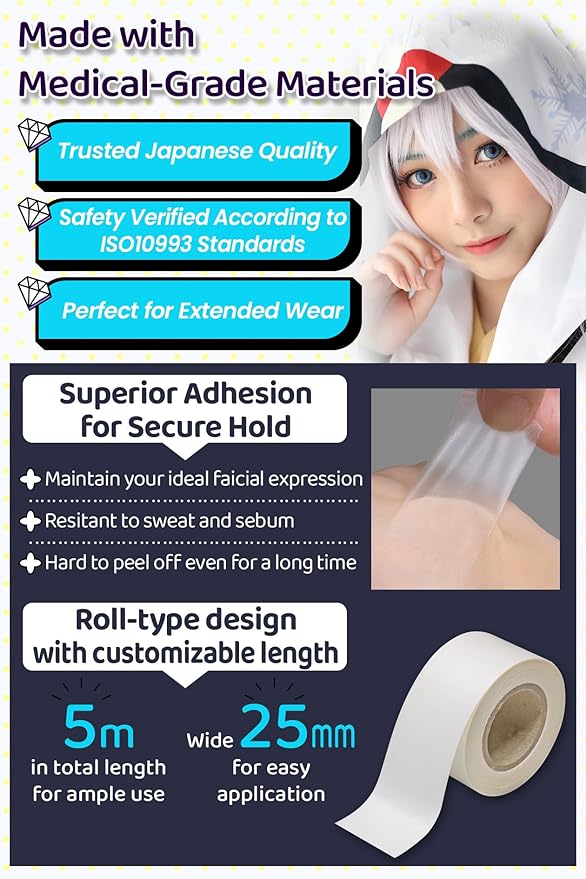 Cosplay Face Lift up Tape medical-grade face lifting tape invisible-Velvo Beauty
