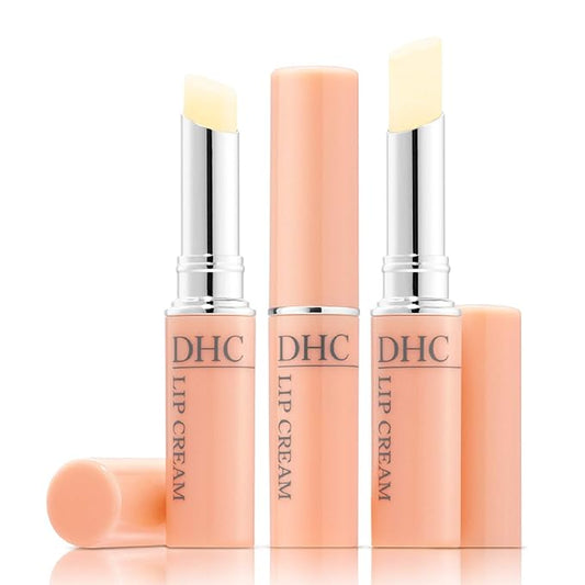 DHC Lip Cream 3 pack, Ultra-Moisturizing, Soothing, Hydrating, Dry, Chapped Lips, Protecting, Fragrance and Colorant Free, 0.05 oz. Net wt.-Velvo Beauty