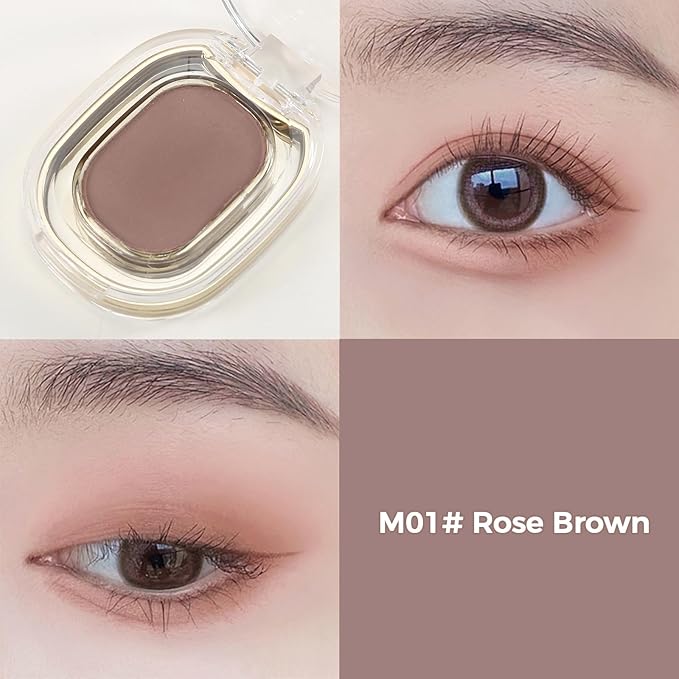 Erinde Single Light Brown Matte Eyeshadow Palette, High Pigment, Long Lasting, Intense Color, Neutral Nudes Naked Matte Pressed Powder Eye Shadow Palette-Velvo Beauty