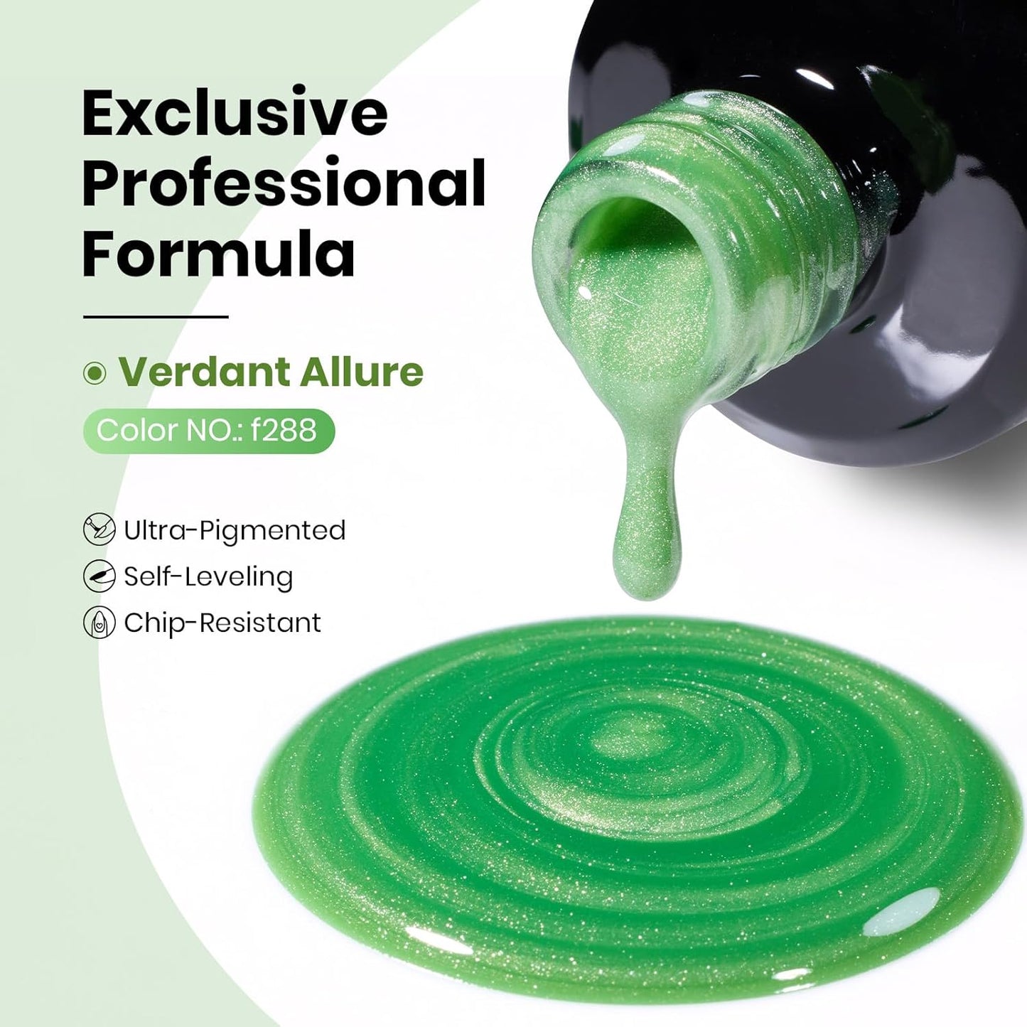 Beetles Green Cat Eye Gel Polish, 15ML Light Green Glass Cat Eye Glitter Gel Polish with Magnet Shimmer Translucent Sheer Color Soak Off UV Lunar Gleam Series French Nail Art Gift for Women-Velvo Beauty