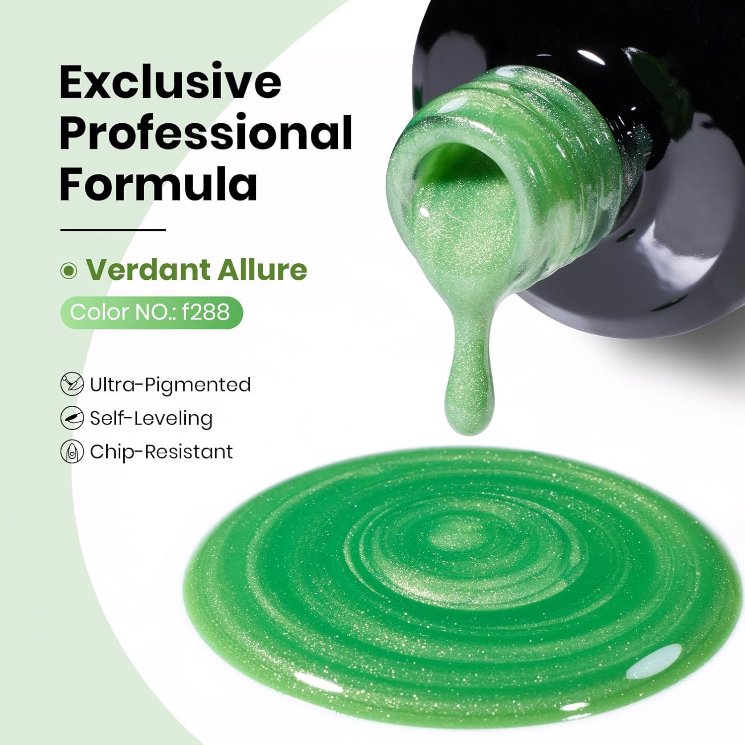 Beetles Green Cat Eye Gel Polish, 15ML Light Green Glass Cat Eye Glitter Gel Polish with Magnet Shimmer Translucent Sheer Color Soak Off UV Lunar Gleam Series French Nail Art Gift for Women-Velvo Beauty