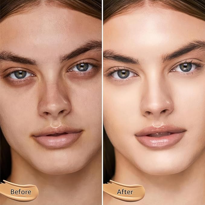 Mushroom Head Air Cushion CC Cream - BB Cream Foundation Makeup Moisturizing Concealer Long-Lasting, Cushion Foundation Full Coverage Self Adjusting (Natural, 1 PCS)-Velvo Beauty