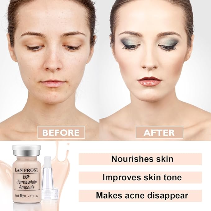 BB Pigment Serum Starter Kit Hyaluronic Acid Essence Foundation BB Facial Glow Skin Care Kit 0.27oz 12 Vials, Combined With Niacinamide and Peptides To Brighten Skin Tone Anti-Aging Foundation #1-Velvo Beauty