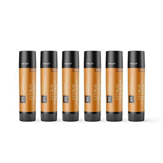 Natural Inspirations Ultra Hydrating SPF 30 Lip Butter 6 Piece Set - Citrus-Velvo Beauty