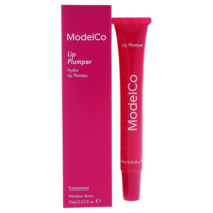 Modelco Lip Plumper - Enhancing Formula For Full Lips - Moisturizing Treatment For Plumping And Shine - Extreme Hydrating Therapy For Dry, Chapped Skin - Nourishing Gloss Creates Filler Look - 0.34 Oz-Velvo Beauty