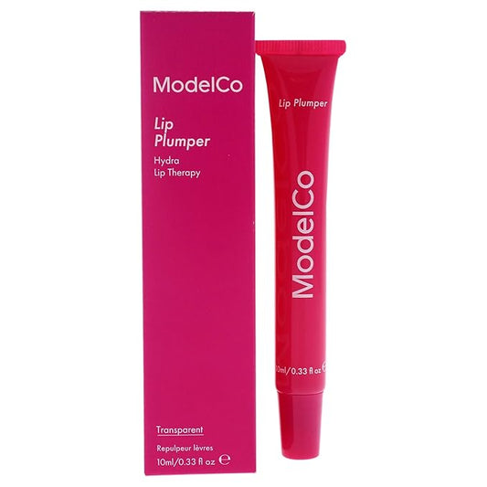 Modelco Lip Plumper - Enhancing Formula For Full Lips - Moisturizing Treatment For Plumping And Shine - Extreme Hydrating Therapy For Dry, Chapped Skin - Nourishing Gloss Creates Filler Look - 0.34 Oz-Velvo Beauty