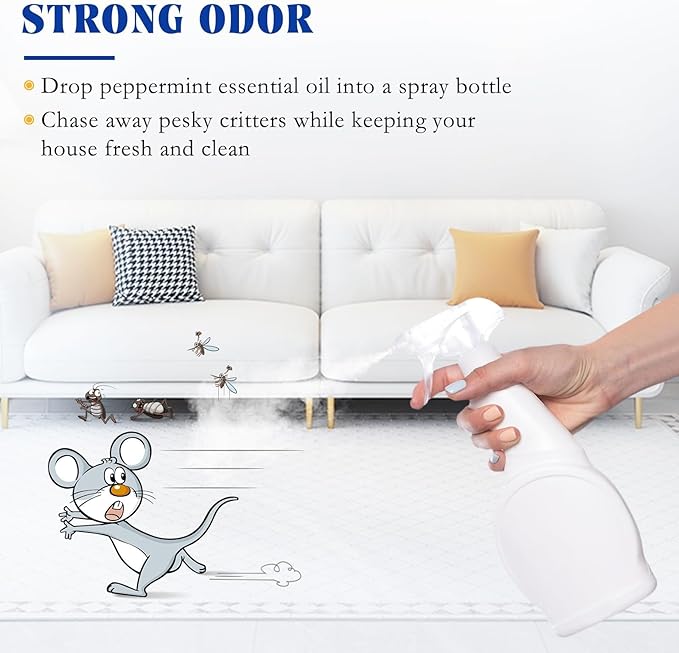 HIQILI 1 Fl Oz Peppermint Oil, for Homemade Spray, Diffuser, 100% Pure Natural 30ML-Velvo Beauty