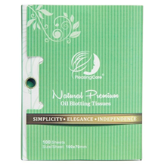 Natural Green Tea Oil Absorbing Tissues - 100 Counts, Premium Face Oil Blotting Paper - Take Only 1 Piece Each Time Design - Large 10cmx7cm Oil Absorbing Sheets, No Waste and Easy to Carry in Pocket!-Velvo Beauty