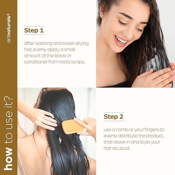 Artnaturals Argan Oil Leave-In Conditioner - (12 Fl Oz / 355ml) - Made with Organic and Natural Ingredients - for All Hair Types – Treatment for Damaged, Dry, Color Treated and Hair Loss (ANHA-0802)-Velvo Beauty