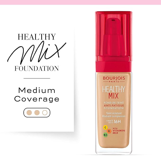 Bourjois Healthy Mix Foundation for Women, 54 Beige, 1 Ounce-Velvo Beauty