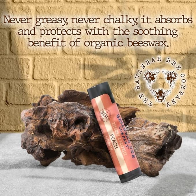 Savannah Bee Company Lip Balm - Lip Moisturizer for Chapped Lips - Hydrating Lip Balm with Pure Honey-Velvo Beauty