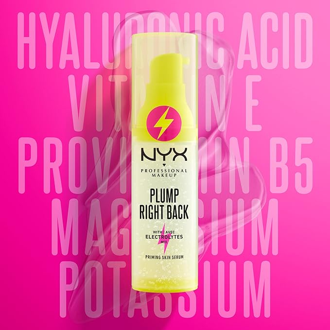 NYX PROFESSIONAL MAKEUP Plump Right Back Plumping Serum & Primer, With Hyaluronic Acid-Velvo Beauty
