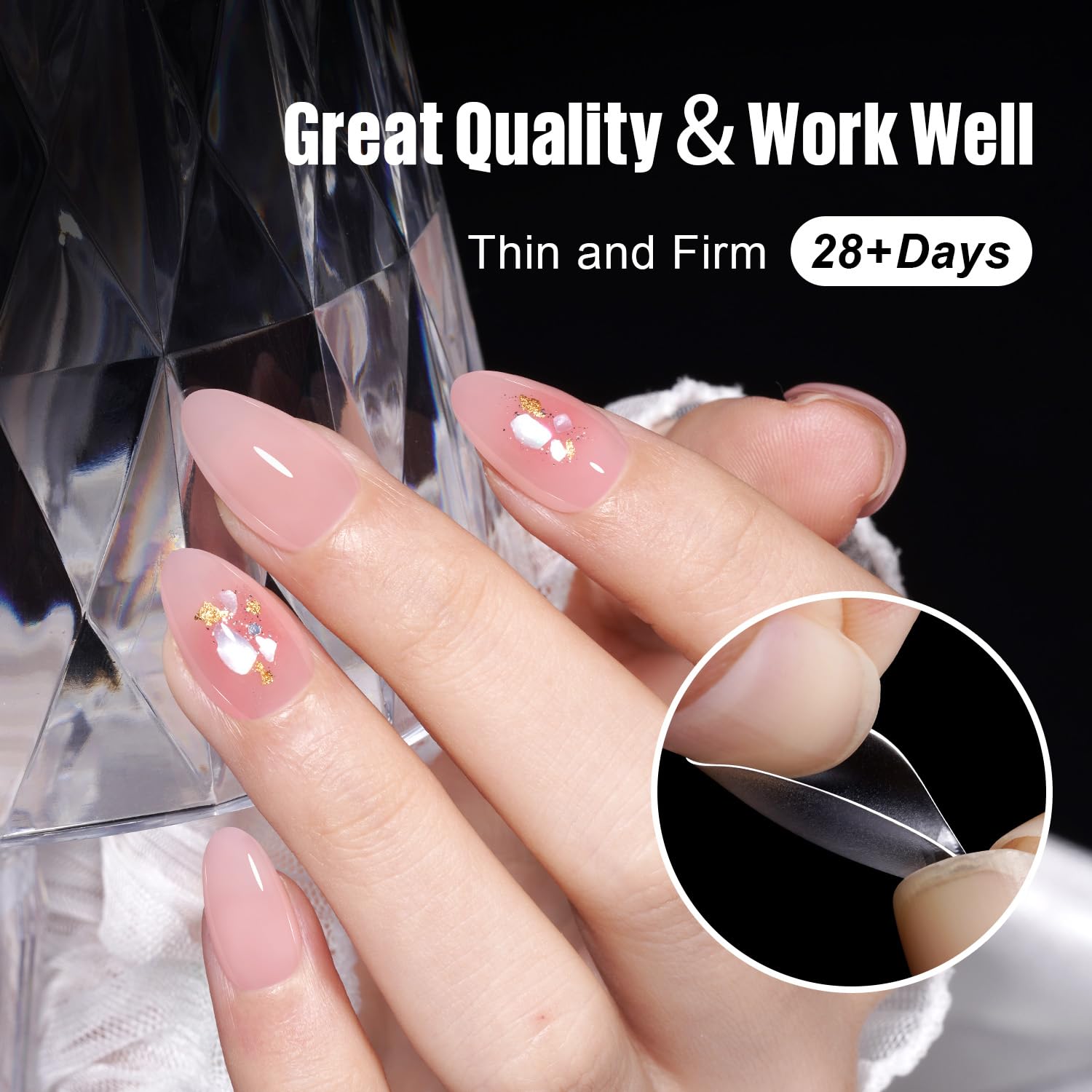 TOMICCA Short Almond Nail Tips,192Pcs Nail Tips Fake Nails Acrylic Nail Kit, 12Sizes Gel Clear Nails for Nail Extension Home DIY Nail Salon-Velvo Beauty