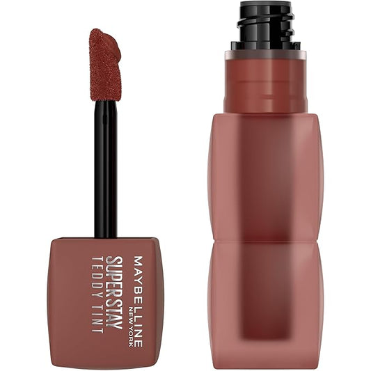 Maybelline Super Stay Teddy Lip Tint, Long Lasting Matte Lipstick For Up To 12HR Wear, Mascara Tear, 1 Count-Velvo Beauty