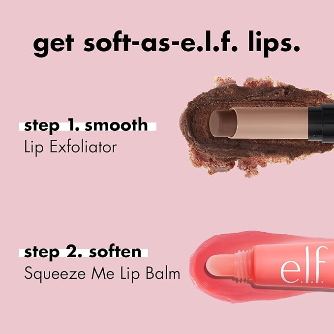 e.l.f. Squeeze Me Lip Balm, Moisturizing Lip Balm For A Sheer Tint Of Color, Infused With Hyaluronic Acid, Vegan & Cruelty-free, Strawberry-Velvo Beauty