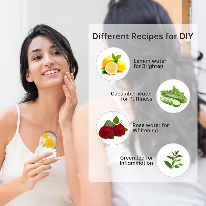 Upgraded Ice Facial Roller for Face and Eye Beauty, Gua Sha Massage, Silicone Ice Mold-Velvo Beauty