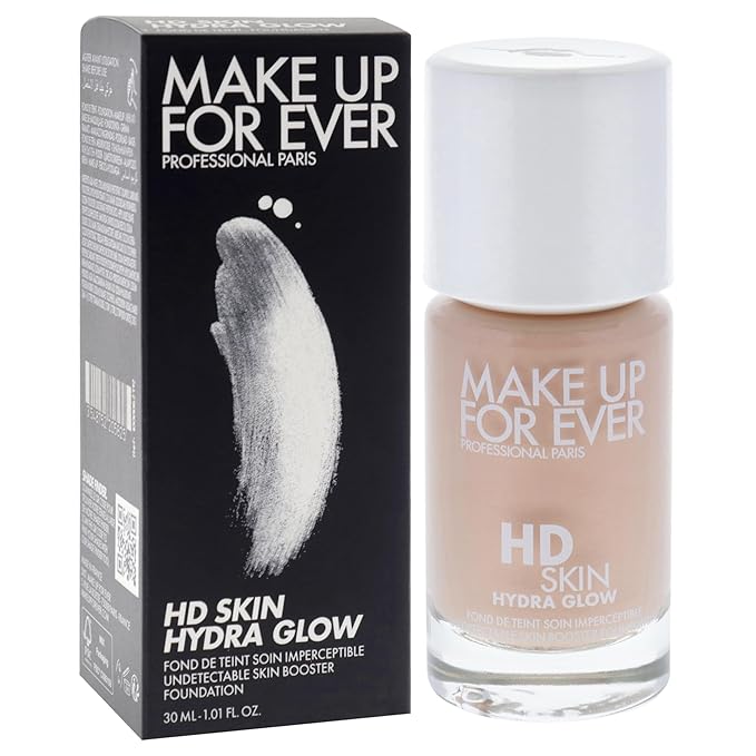 HD Skin Hydra Glow - 1R12 Cool Ivory by Make Up For Ever for Women - 1 oz Foundation-Velvo Beauty