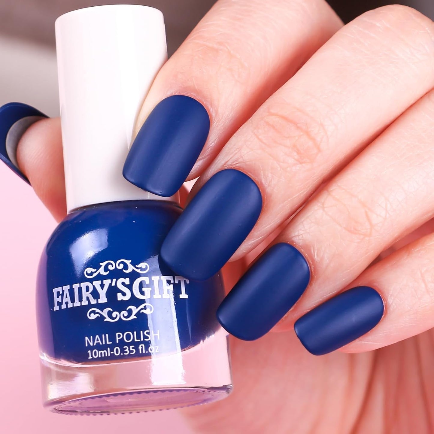 Major Dijit Matte Nail Polish Air Dry Nail Art Varnish (Navy Blue, 10 ML)-Velvo Beauty