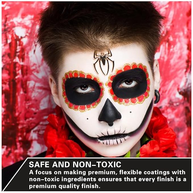 Black Face Body Paint Halloween Cosplay Clown Zombie Costume Sfx Makeup Professional Oil Based Cream Face Paint Palette for Adults and Kids-Velvo Beauty
