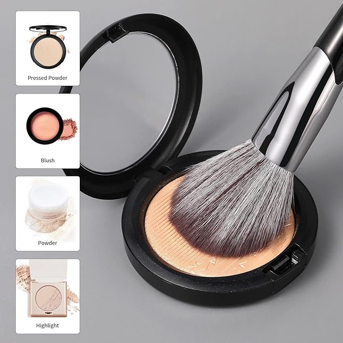 DUcare Powder Brush for Loose Powder - Fluffy Makeup Brushes with Soft Synthetic Bristles for Setting Powder/Blush/Highlighter, Large Face Makeup Brush for Flawless Application-Velvo Beauty