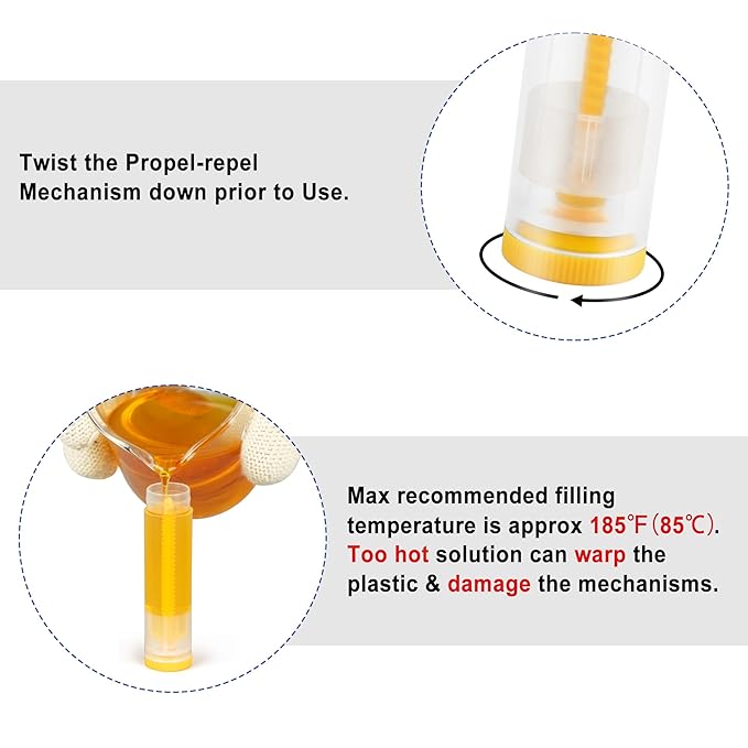 LotFancy Lip Balm Tubes, 60 Empty, 5.5ml, Clear Plastic Containers with 4 Color Caps, BPA Free, Leak Free, Refillable (Yellow White Blue Red)-Velvo Beauty