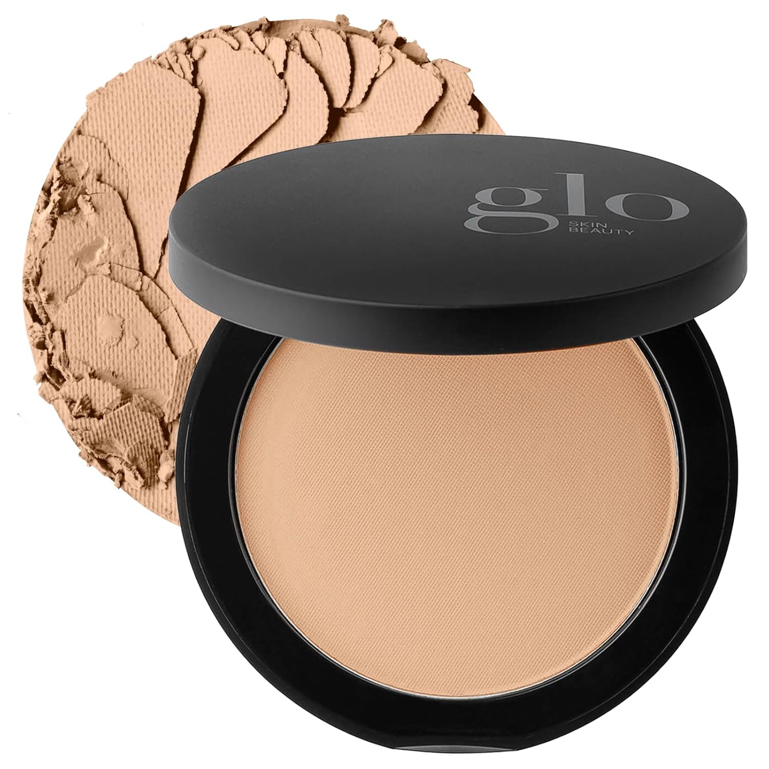 Glo Skin Beauty Pressed Base Powder Foundation Makeup (Honey Light) - Flawless Coverage for a Radiant Natural, Second-Skin Finish-Velvo Beauty